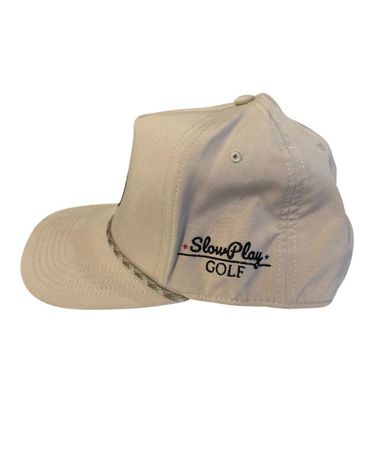 Slow Play Tan Golf Hat