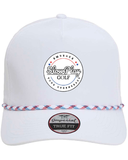 Slow Play Golf PVC Curved 5 Panel Rope