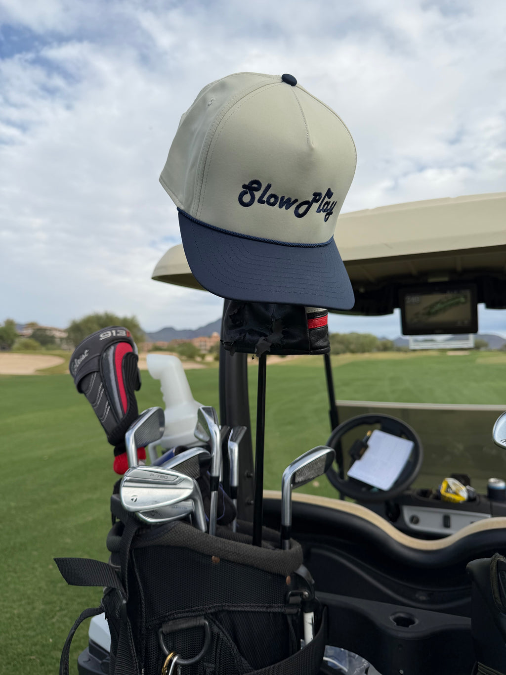 Slow Play Dual Color Hat (Tan & Navy)