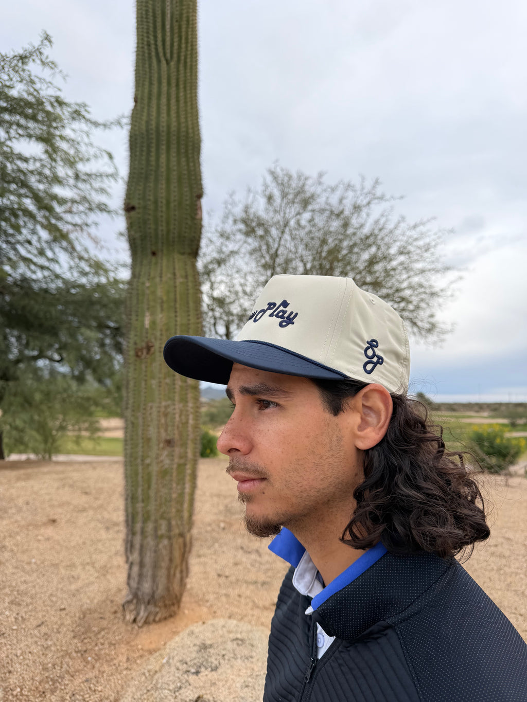 Slow Play Dual Color Hat (Tan & Navy)
